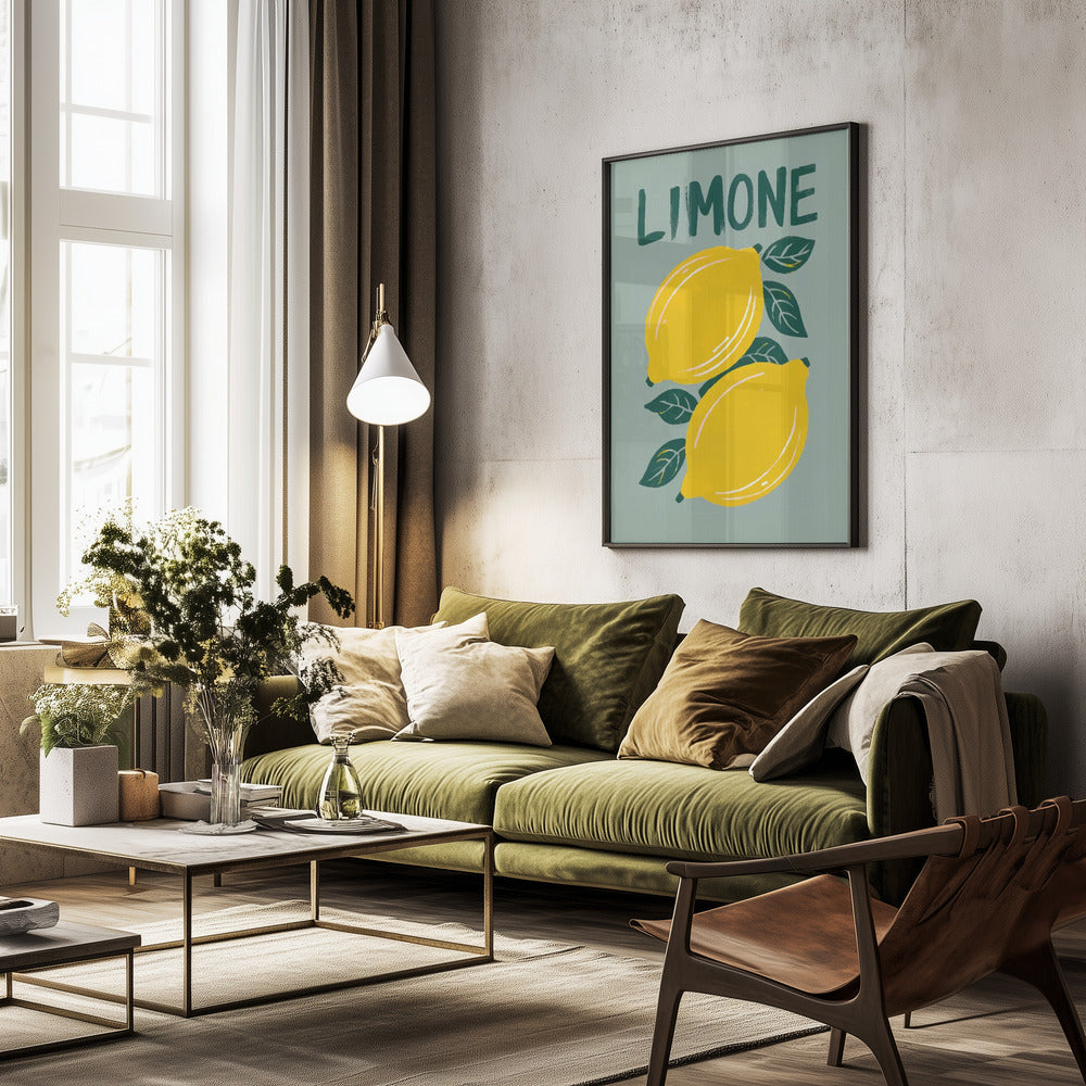 Limone - Poster / Art Print - interiör