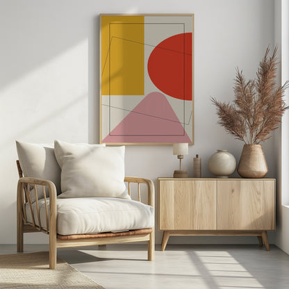 Four Triangles - Poster / Art Print - interiör