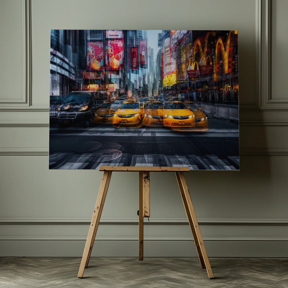 a taxi for christmas - Poster / Art Print - interiör