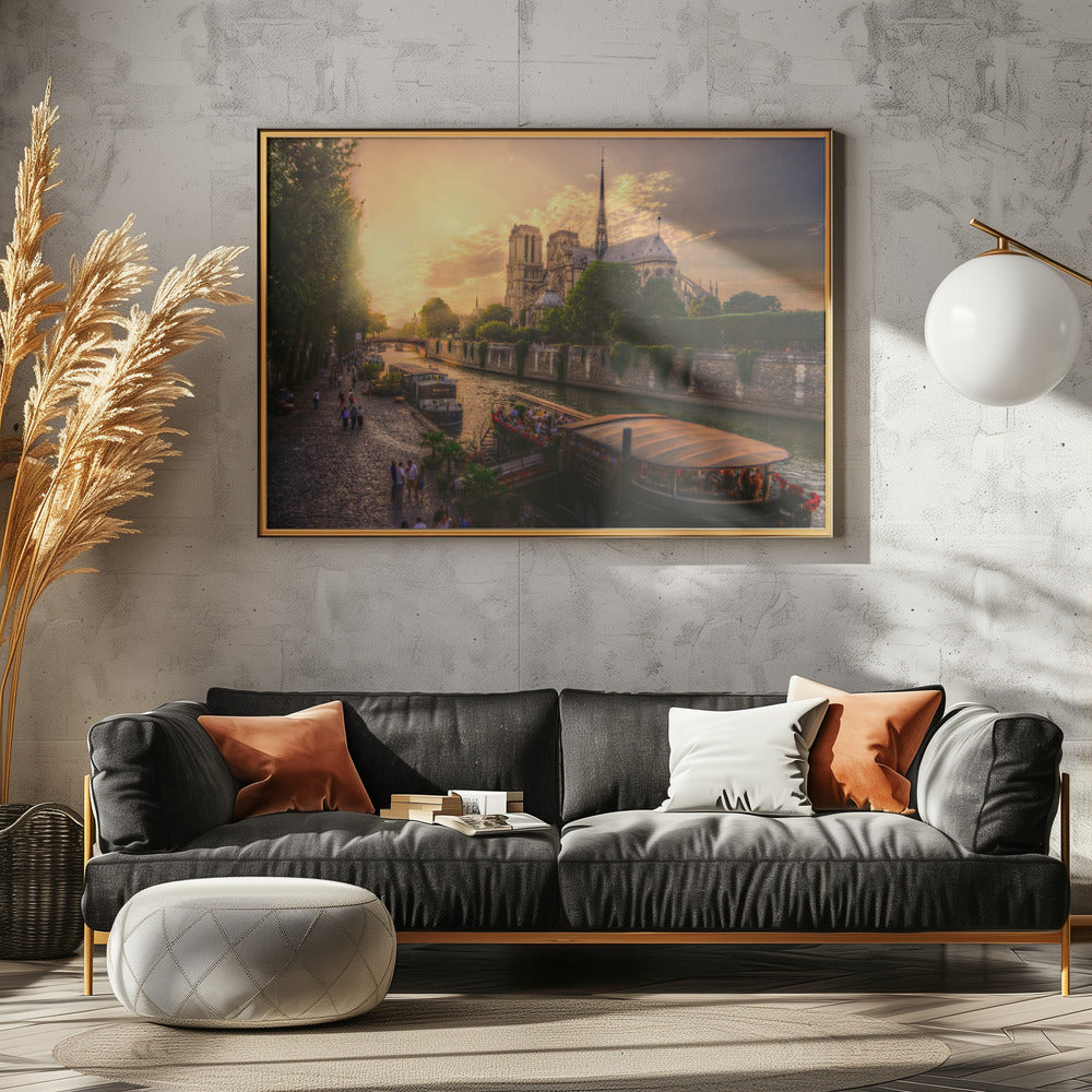 Cathédrale Notre-Dame de Paris - Poster / Art Print - interiör