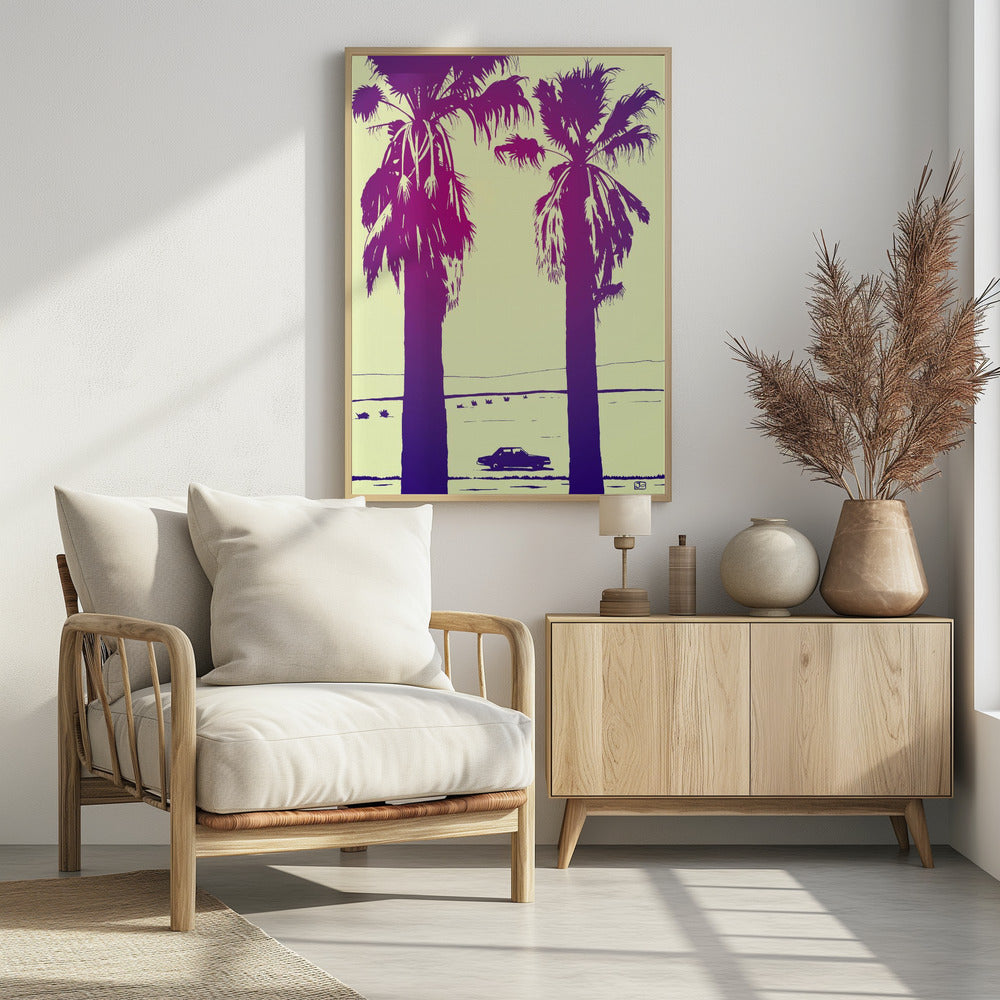 Palms - Poster / Art Print - interiör
