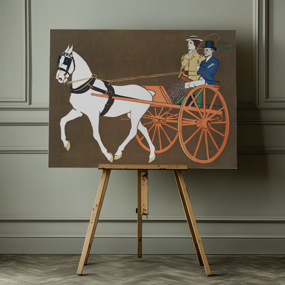 Women In Carriage (ca. 1890–1907) - Poster / Art Print - interiör