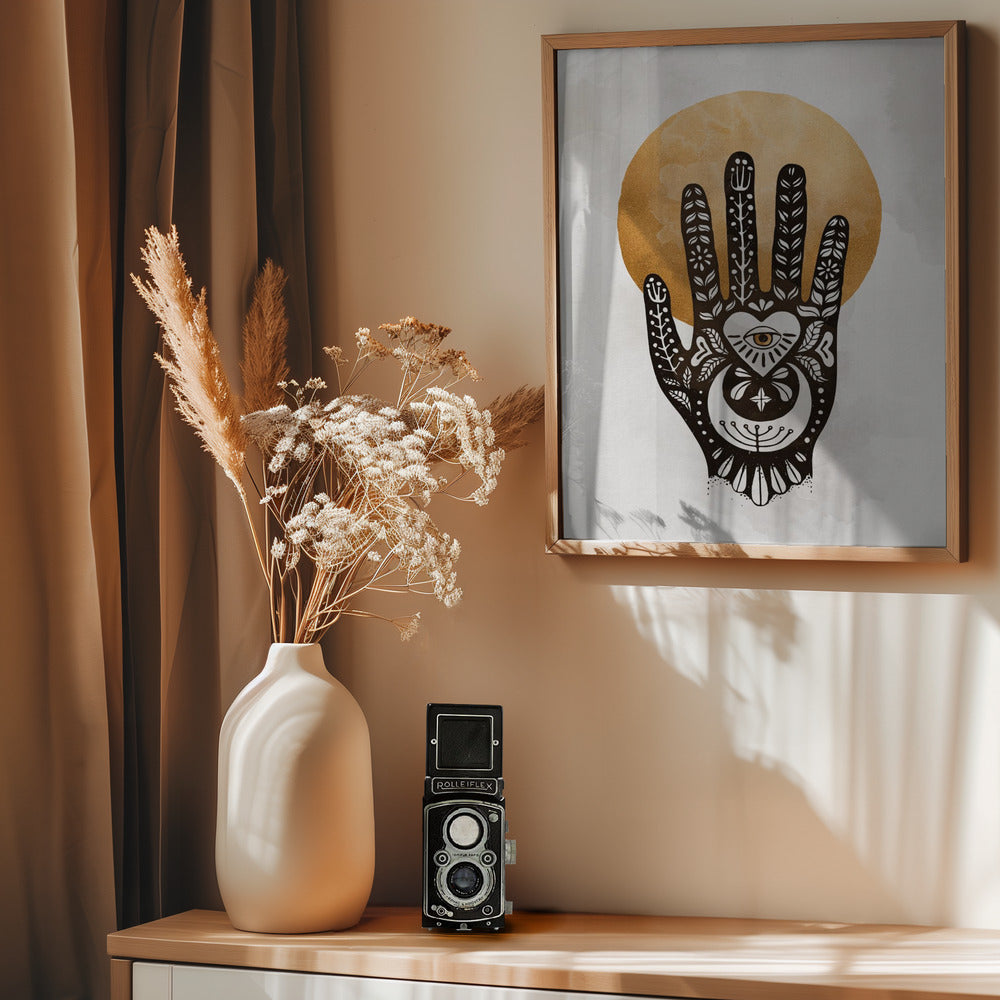 Mystic Hand Design - Poster / Art Print - interiör