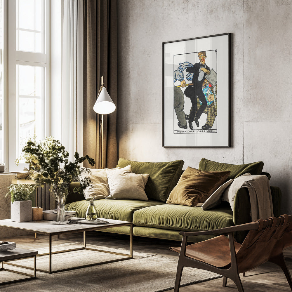 Viennese Café Carambole - Poster / Art Print - interiör