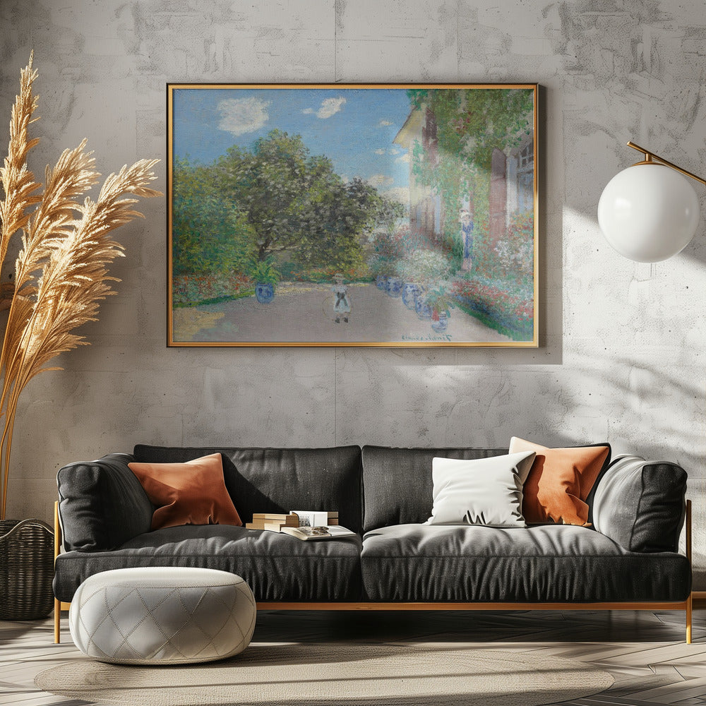 The Artist's House At Argenteuil (1873) - Poster / Art Print - interiör