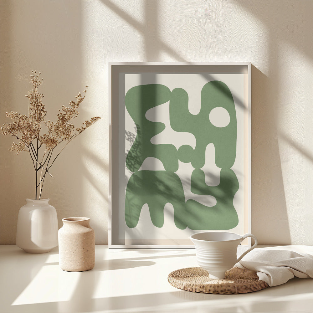 Organic Harmony Forms - Poster / Art Print - interiör