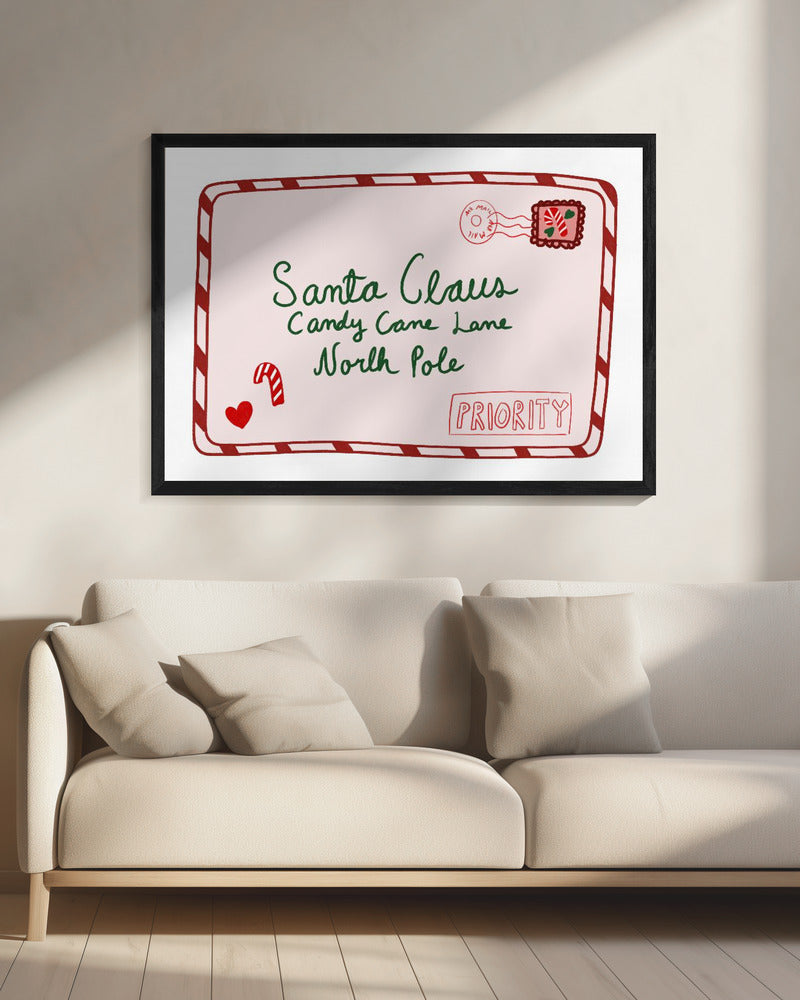 Letter to Santa - Poster / Art Print - interiör