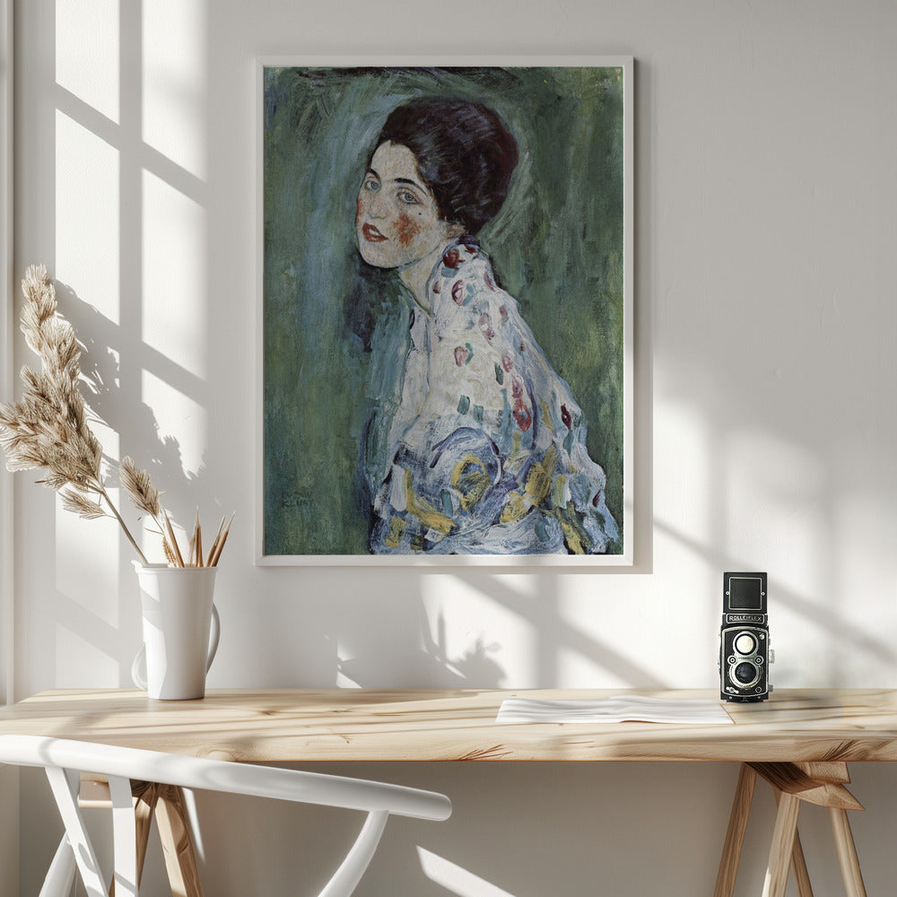 Porträt Einer Dame (1916–1917) - Poster / Art Print - interiör