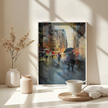 Hong Kong street scene - Poster / Art Print - interiör