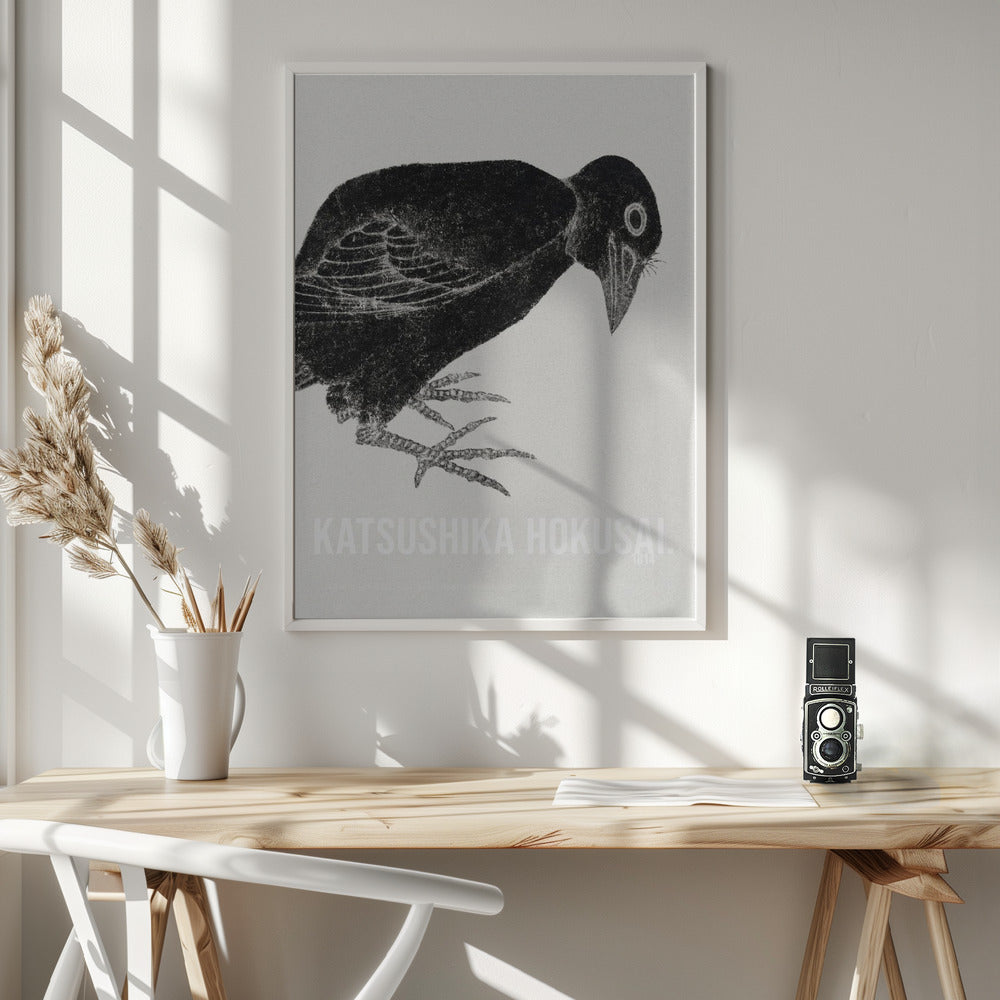 Katsushika Hokusai's Bird 1814 - Poster / Art Print - interiör