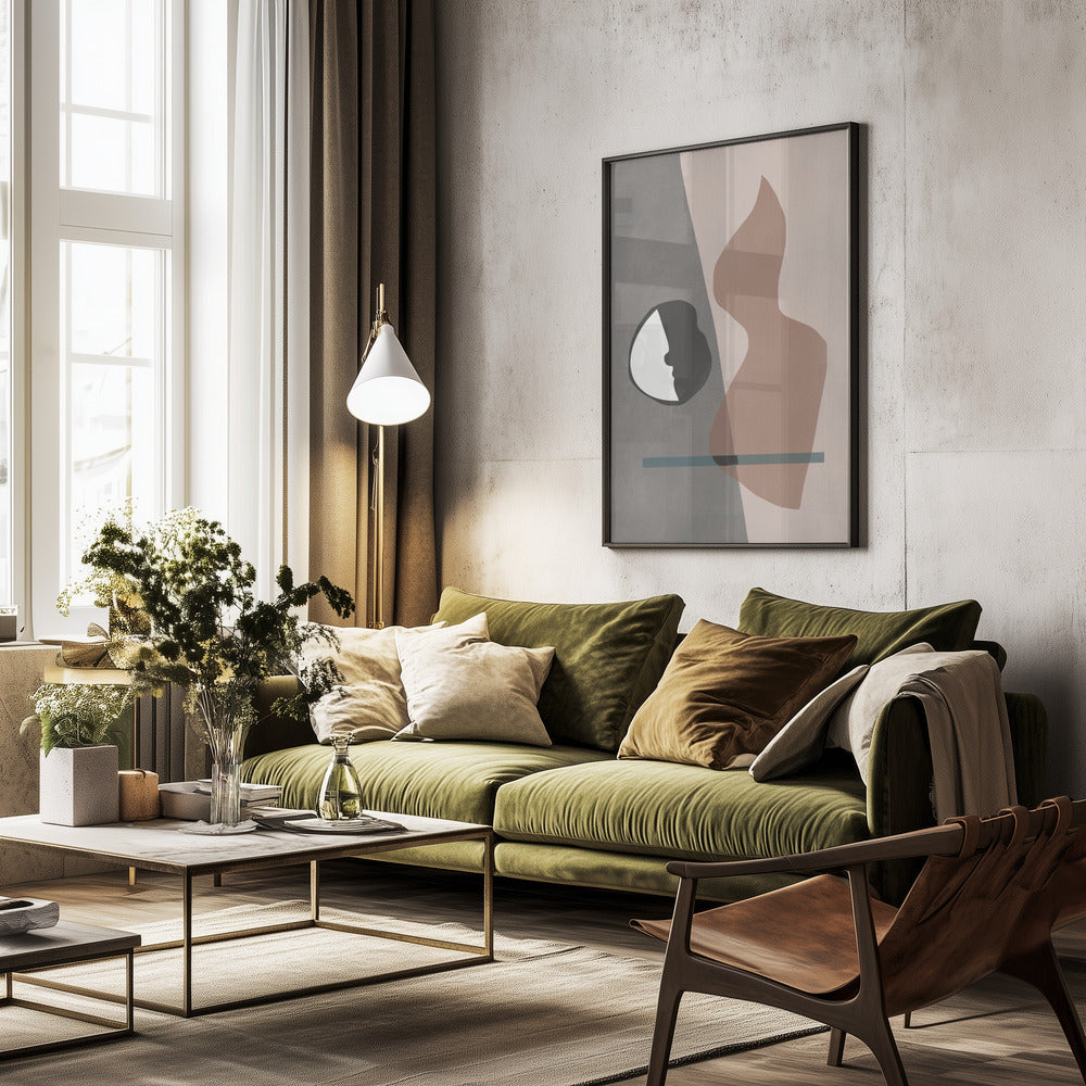 Yin Yang Fire - Poster / Art Print - interiör