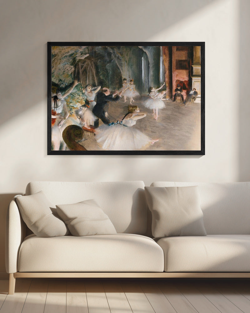 The Rehearsal Onstage - Poster / Art Print - interiör