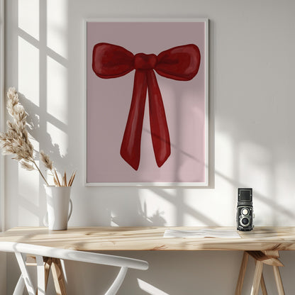Red Bow - Poster / Art Print - interiör