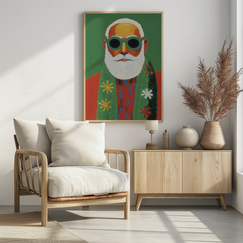 Holiday Santa - Poster / Art Print - interiör