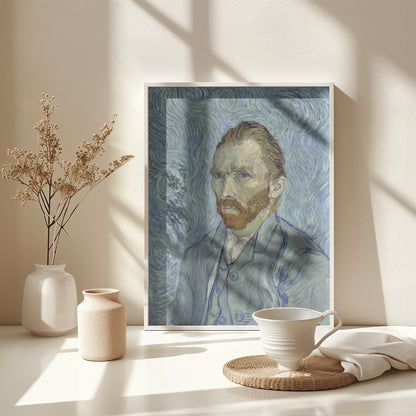 Vincent Van Gogh's Self Portrait (1889) - Poster / Art Print - interiör