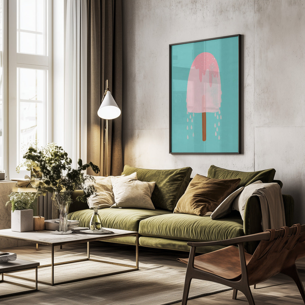 Yummy Ice Cream - Poster / Art Print - interiör