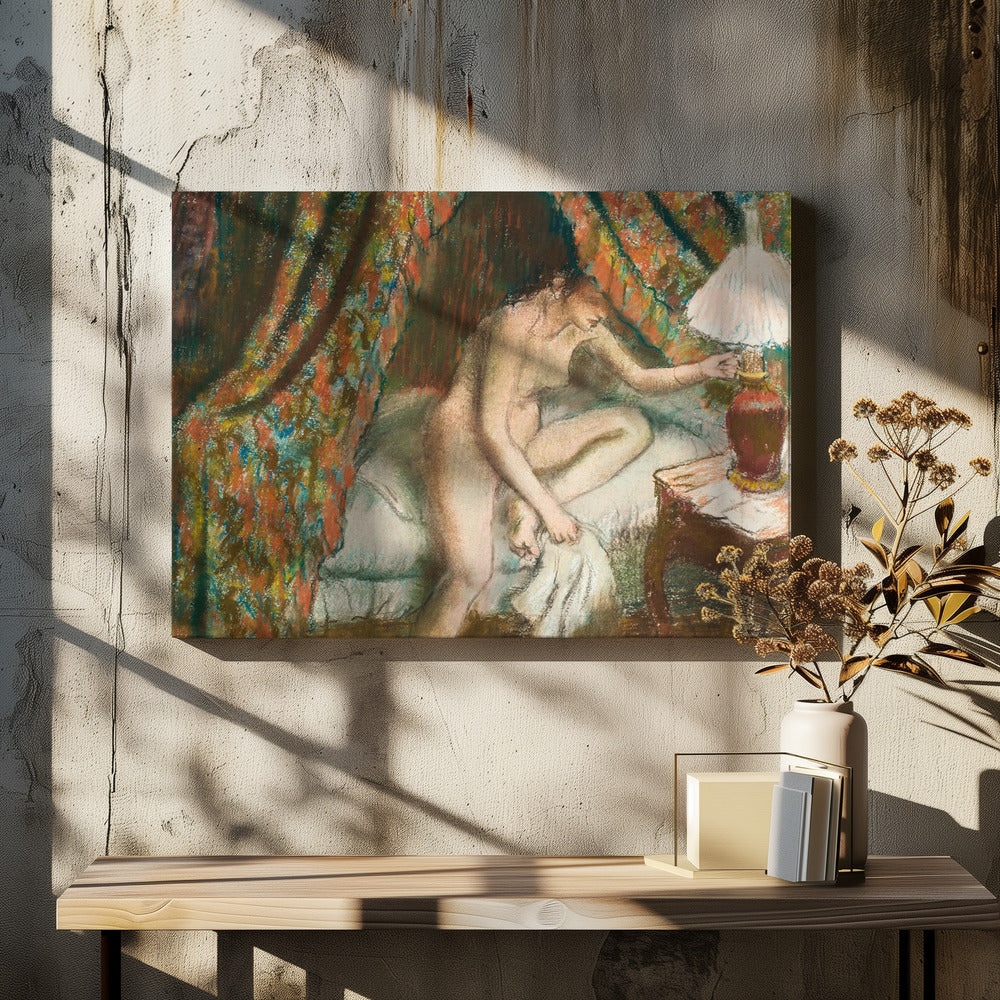 Naked Woman In Bed No.2 - Poster / Art Print - interiör