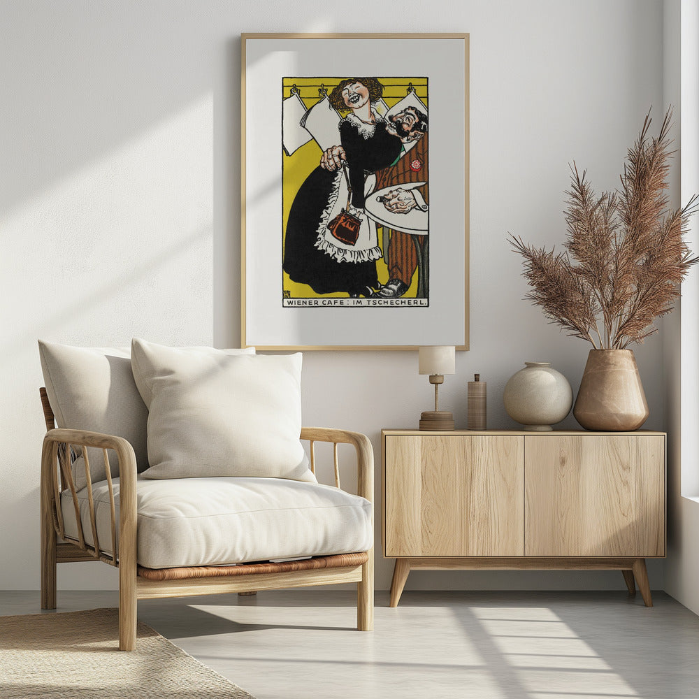 Viennese Café In the Little Café - Poster / Art Print - interiör