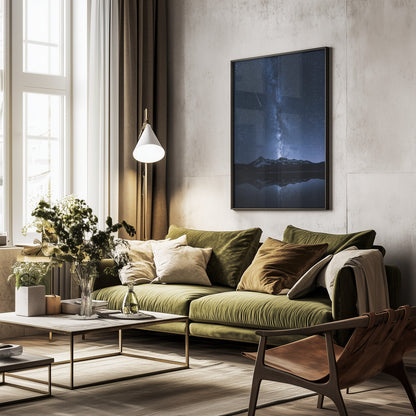 Galaxies Reflection - Poster / Art Print - interiör