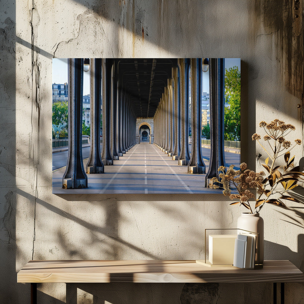 Bir Hakeim bridge perspective Paris - Poster / Art Print - interiör