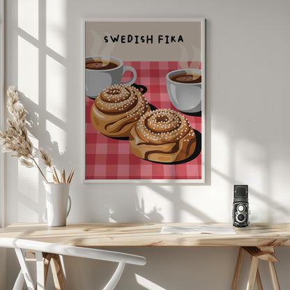 Swedish Fika - Poster / Art Print - interiör