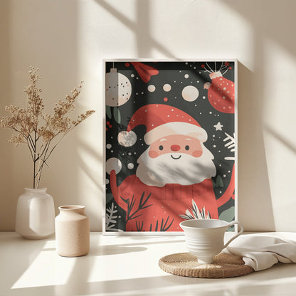 Happy Santa - Poster / Art Print - interiör