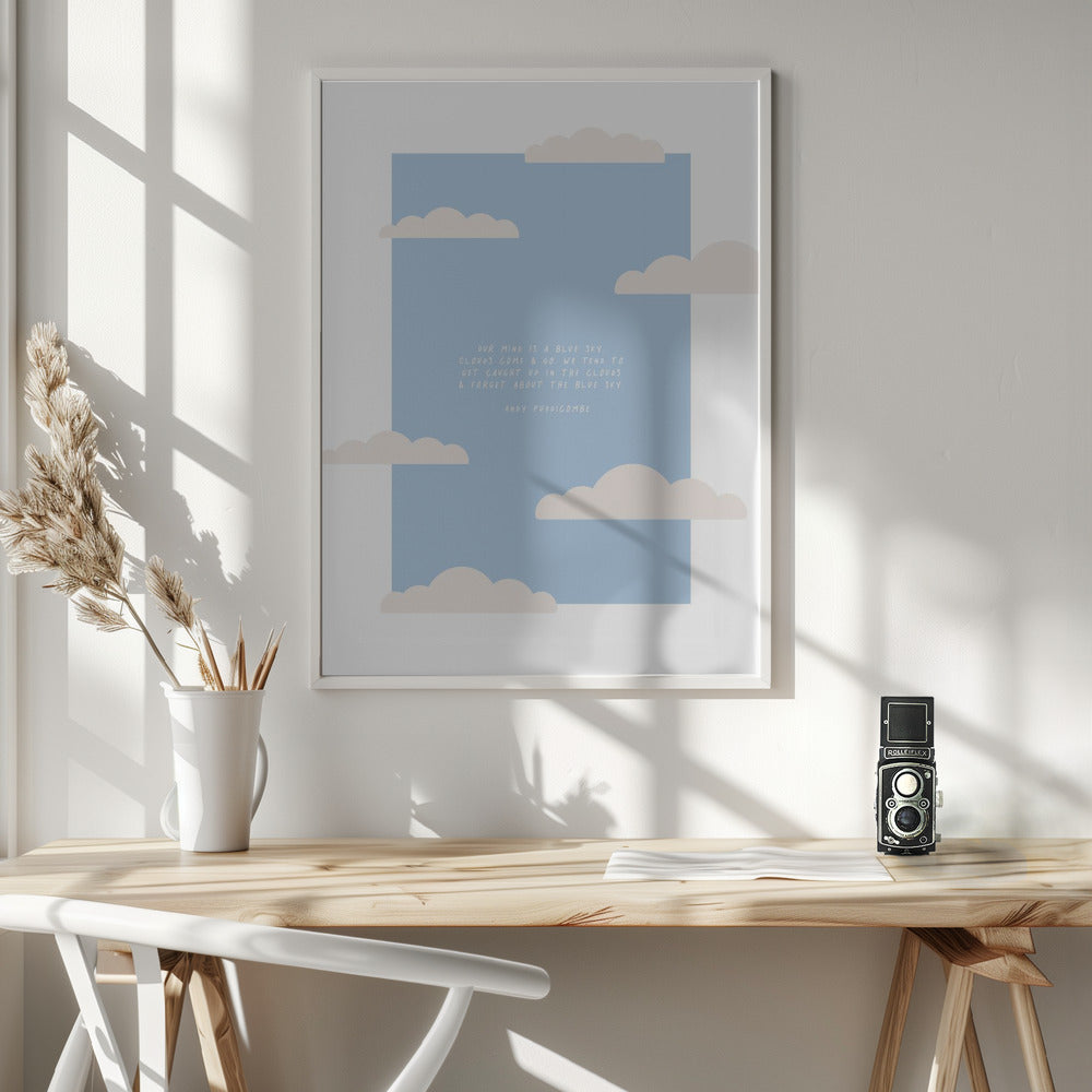 Blue Sky - Poster / Art Print - interiör