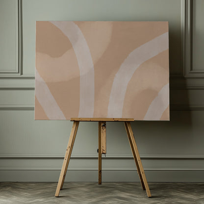 Neutral Abstract Watercolor. Minimalist In Pastel Colors No. 5 - Poster / Art Print - interiör