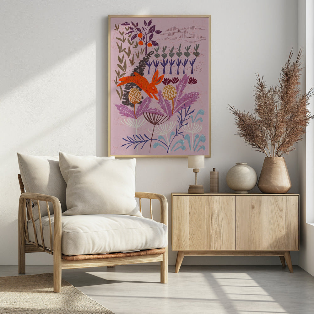 Artichoke thief at sunrise - Poster / Art Print - interiör