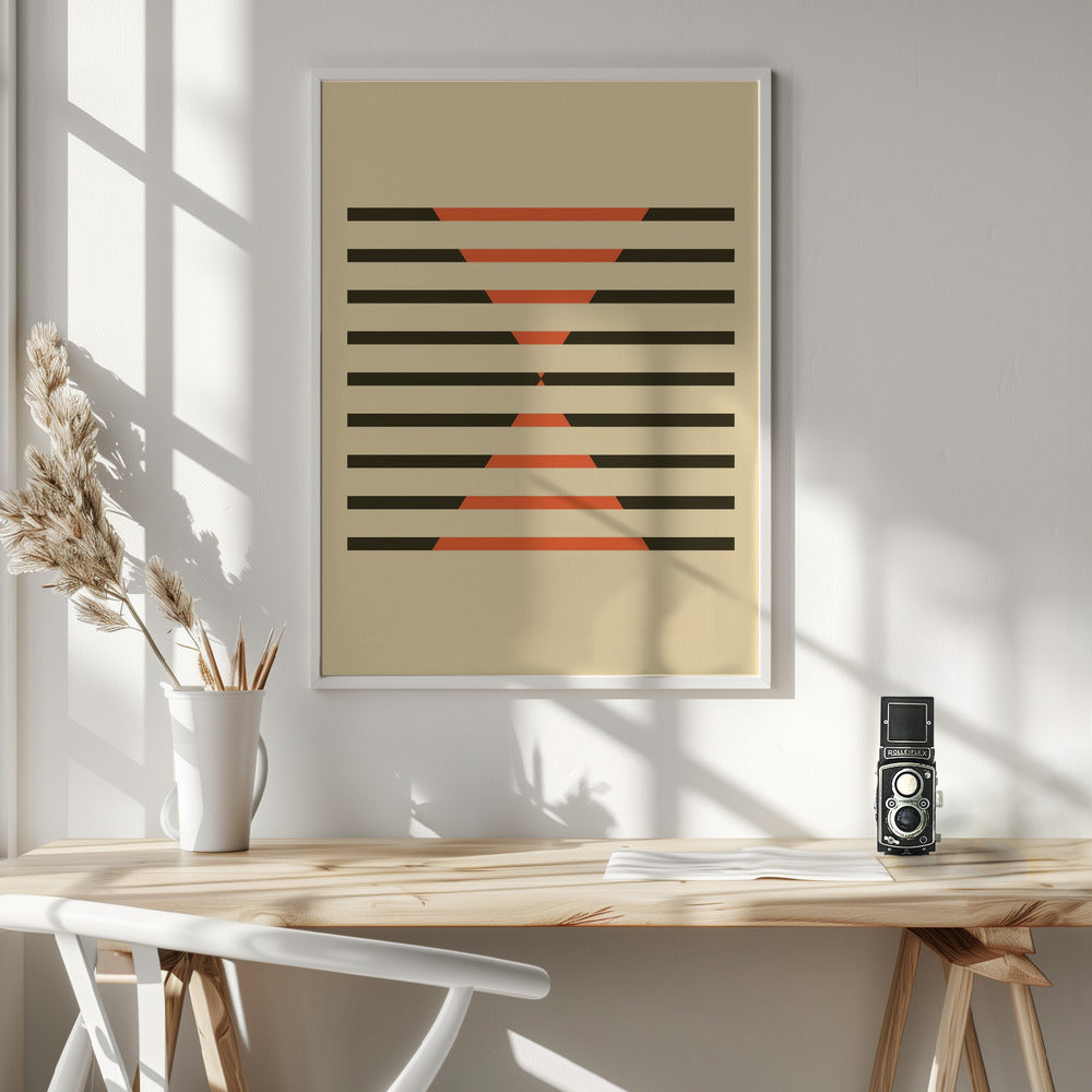 Faded Geometric #1 - Poster / Art Print - interiör