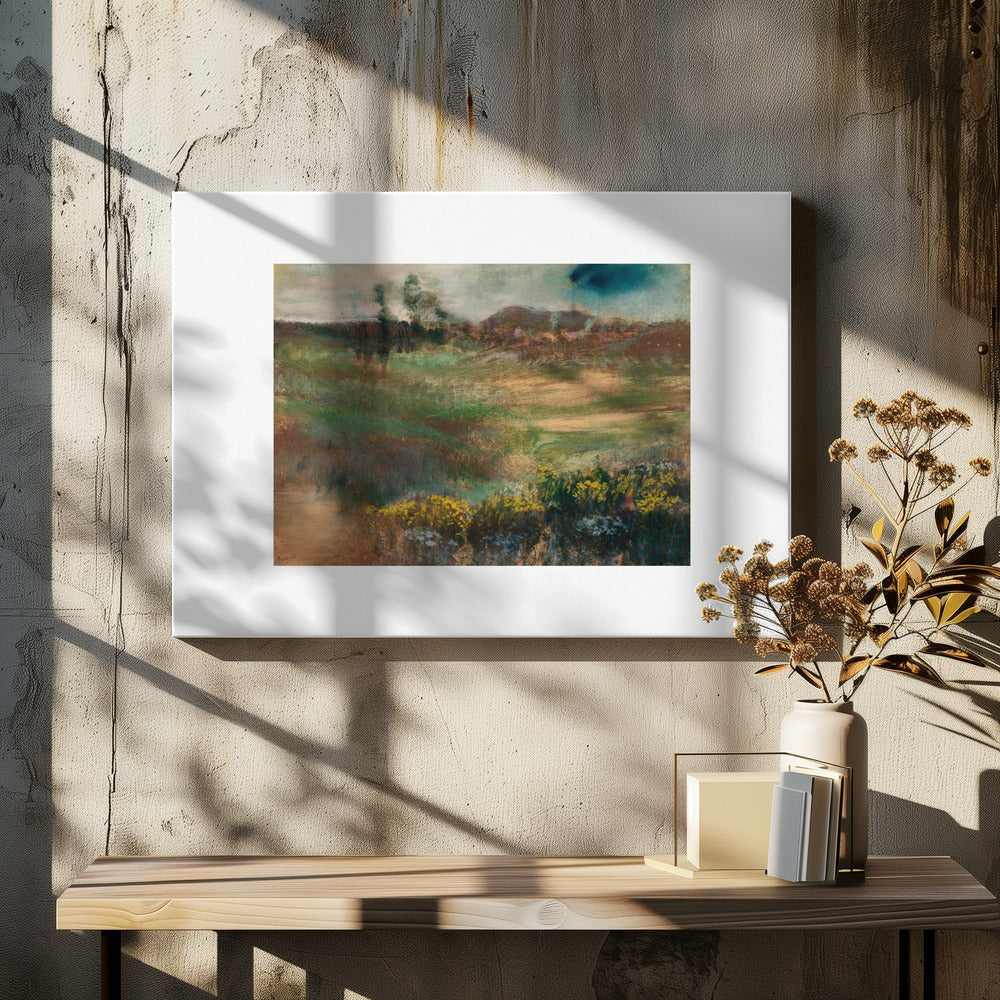 Landscape With Smokestacks  No.2 - Poster / Art Print - interiör
