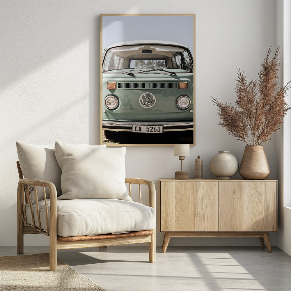 Vw Kombi - Poster / Art Print - interiör