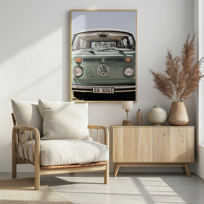 Vw Kombi - Poster / Art Print - interiör