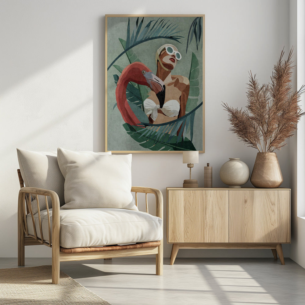 Tropical Elegance - Poster / Art Print - interiör