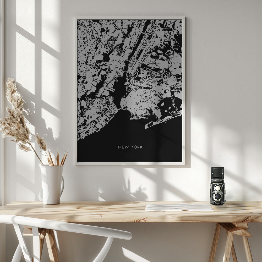New York karta - Poster / Art Print - interiör