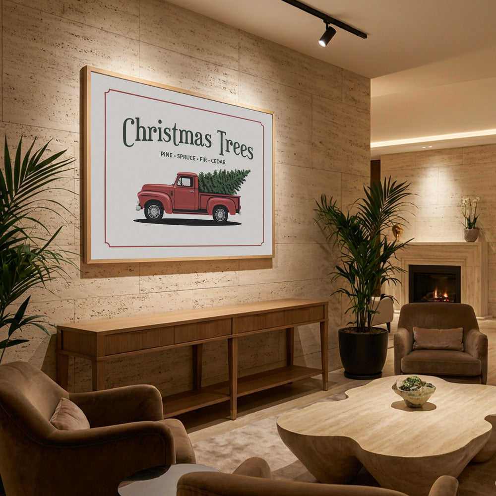 Christmas Trees - Poster / Art Print - interiör