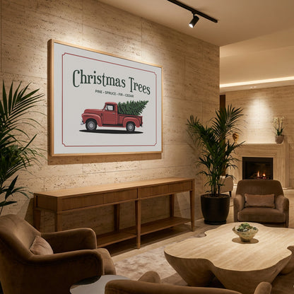 Christmas Trees - Poster / Art Print - interiör