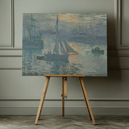 Sunrise (1873) By Claude Monet - Poster / Art Print - interiör