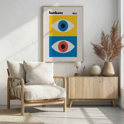 Bauhaus Eyes Abstract - Poster / Art Print - interiör