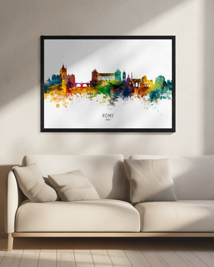 Rome Italy Skyline - Poster / Art Print - interiör