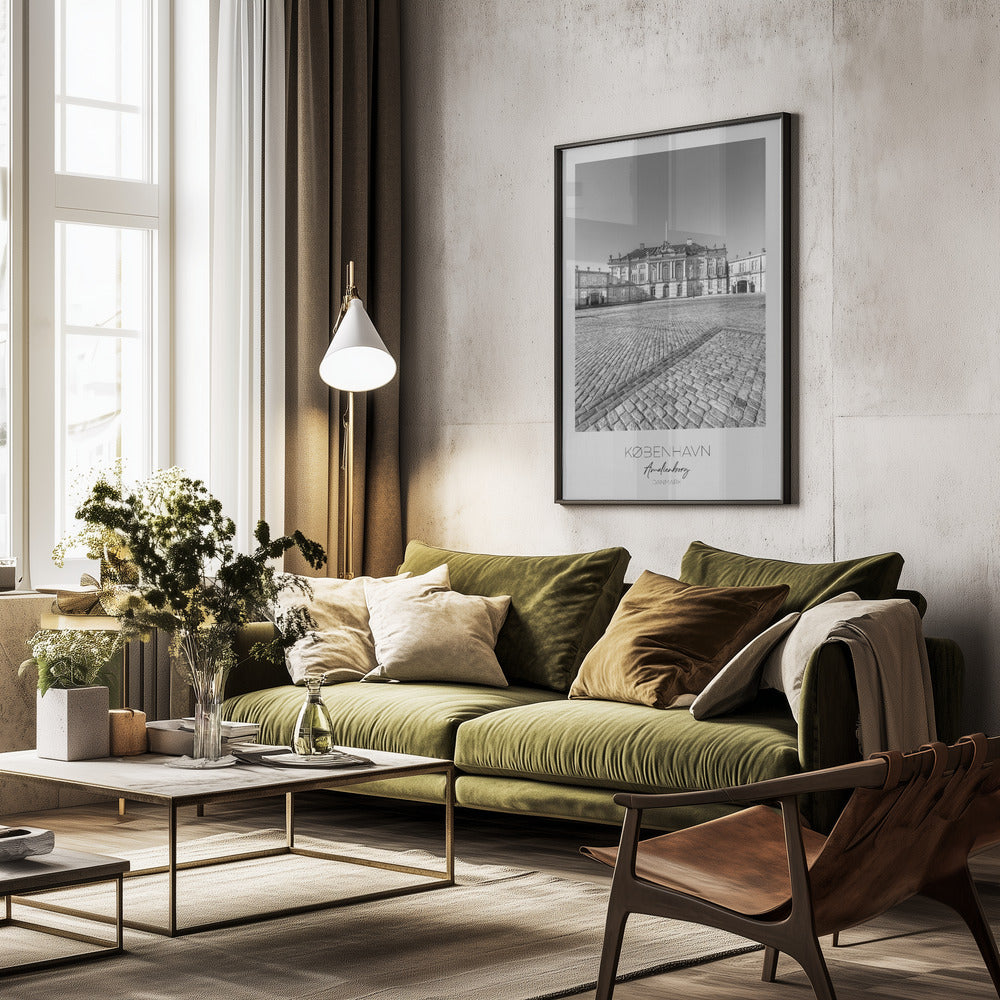 Amalienborg Palace In Copenhagen - Poster / Art Print - interiör