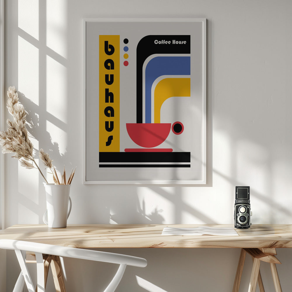 Bauhaus Coffee House - Poster / Art Print - interiör