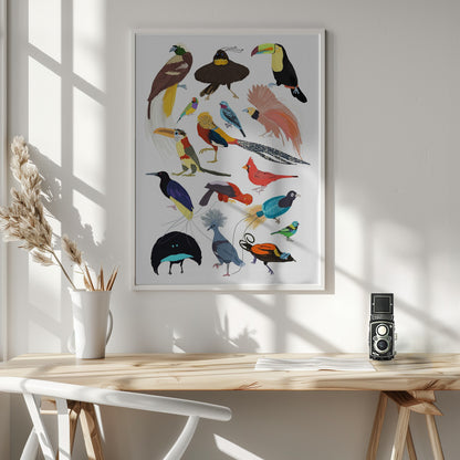 Birds of Paradise - Poster / Art Print - interiör