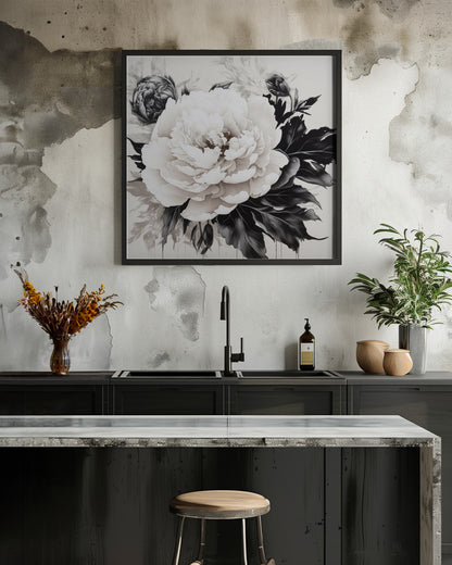 Peonies Sketch - Poster / Art Print - interiör