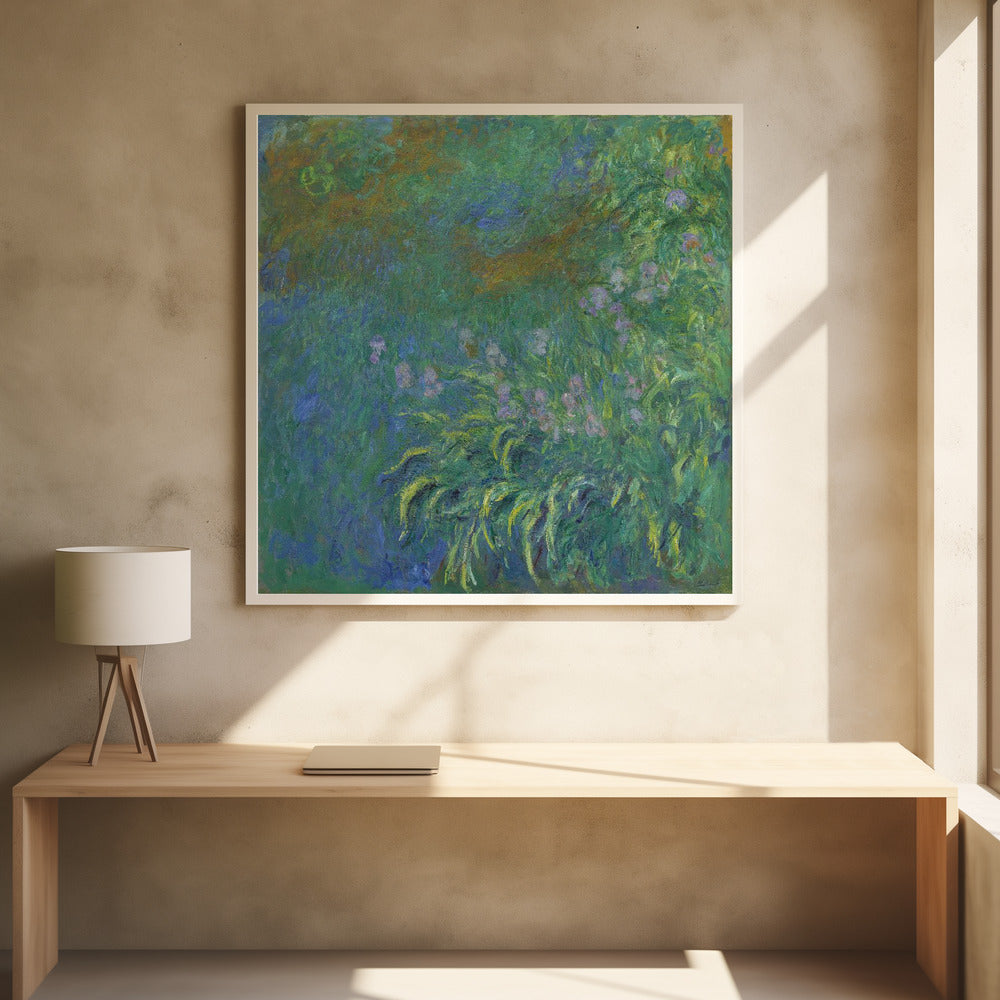 Irises By Claude Monet - Poster / Art Print - interiör