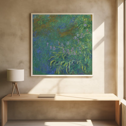 Irises By Claude Monet - Poster / Art Print - interiör