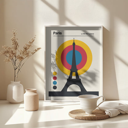 Paris Eiffel Tower Retro travel Print - Poster / Art Print - interiör