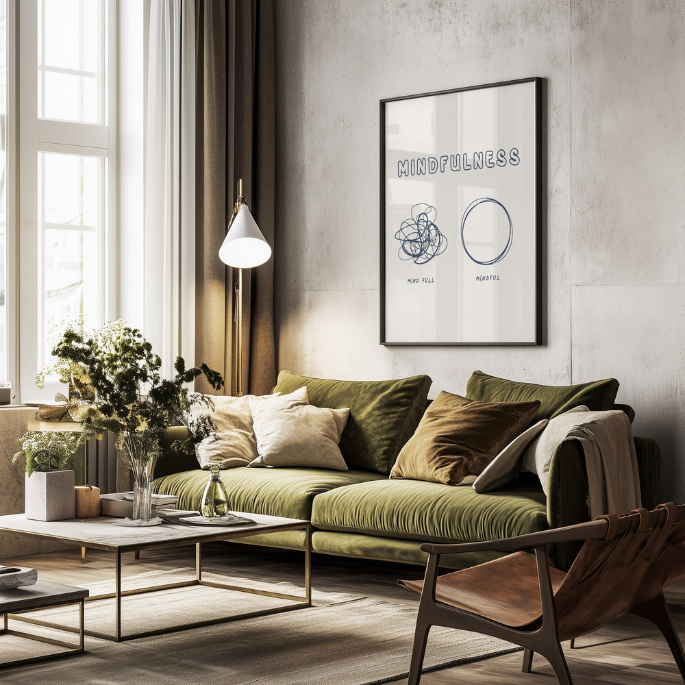 Mindfulness - Poster / Art Print - interiör