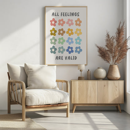 All Feelings Are Valid - Poster / Art Print - interiör