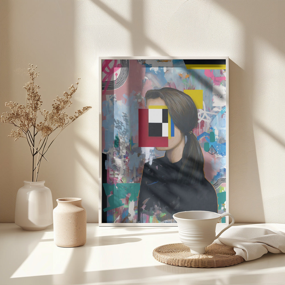 Girl 1 - Poster / Art Print - interiör